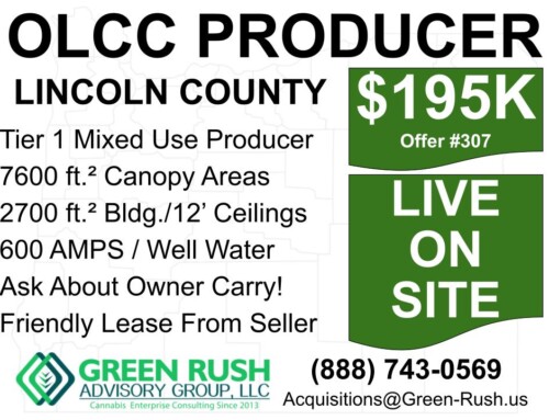 Lincoln County Mixed Use OLCC Recreational Cannabis Producer For Sale, Offer #307